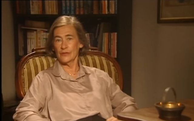 Greta Weinfeld Ferusic speaks in a 1997 documentary titled GRETA. (Screenshot: Youtube)