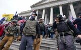 Members of the Oath Keepers at the US Capitol, on January 6, 2021. (AP Photo/Manuel Balce Ceneta)