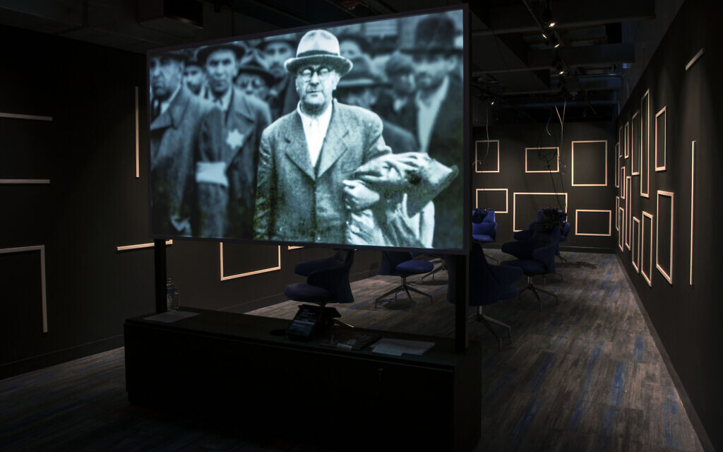 The virtual reality exhibition 'The Journey Back' at the Illinois Holocaust Museum in Chicago. (Courtesy/ Emily Mohney)