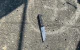 The knife used in an alleged stabbing attempt in the central West Bank's Gush Etzion Junction on January 17, 2022. (Israel Defense Forces)