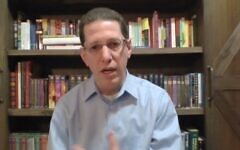 Rabbi Charlie Cytron-Walker speaks to CBS on January 17, 2022. (Screen capture/YouTube)