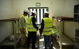 Construction work at the Gilboa Prison to fix design flaws that led to jailbreak, December 2, 2022 (Israel Prison Service)