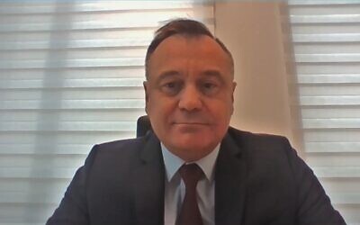 Jaroslaw Nowak, the Polish government's envoy for Jewish relations, was fired after calling a Holocaust speech law passed by his country's ruling party as 'stupid.' (video screenshot)