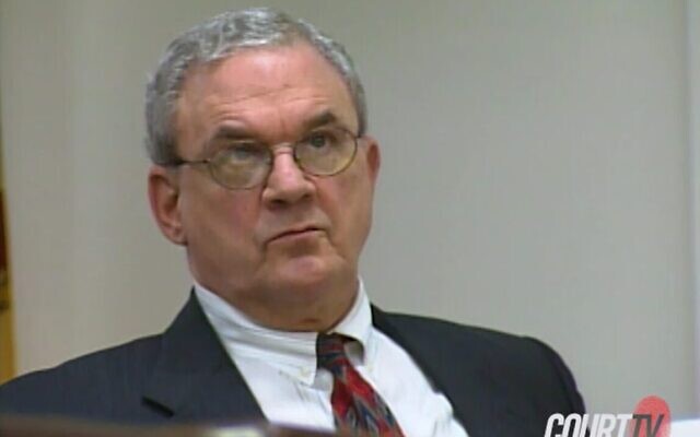 Fred Neulander's 2001 trial was broadcast on Court TV. (Screengrab via JTA)