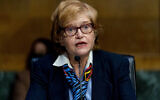 Deborah Lipstadt, nominated to be special envoy to monitor and combat antisemitism, with the rank of ambassador, speaks during her Senate Foreign Relations nomination hearing on Capitol Hill in Washington, Feb. 8, 2022. (AP Photo/Andrew Harnik)