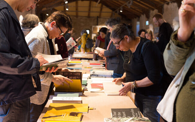 At the last In Print art book fair, which opens February 16, 2022 at Jerusalem's Hansen House (Courtesy In Print)