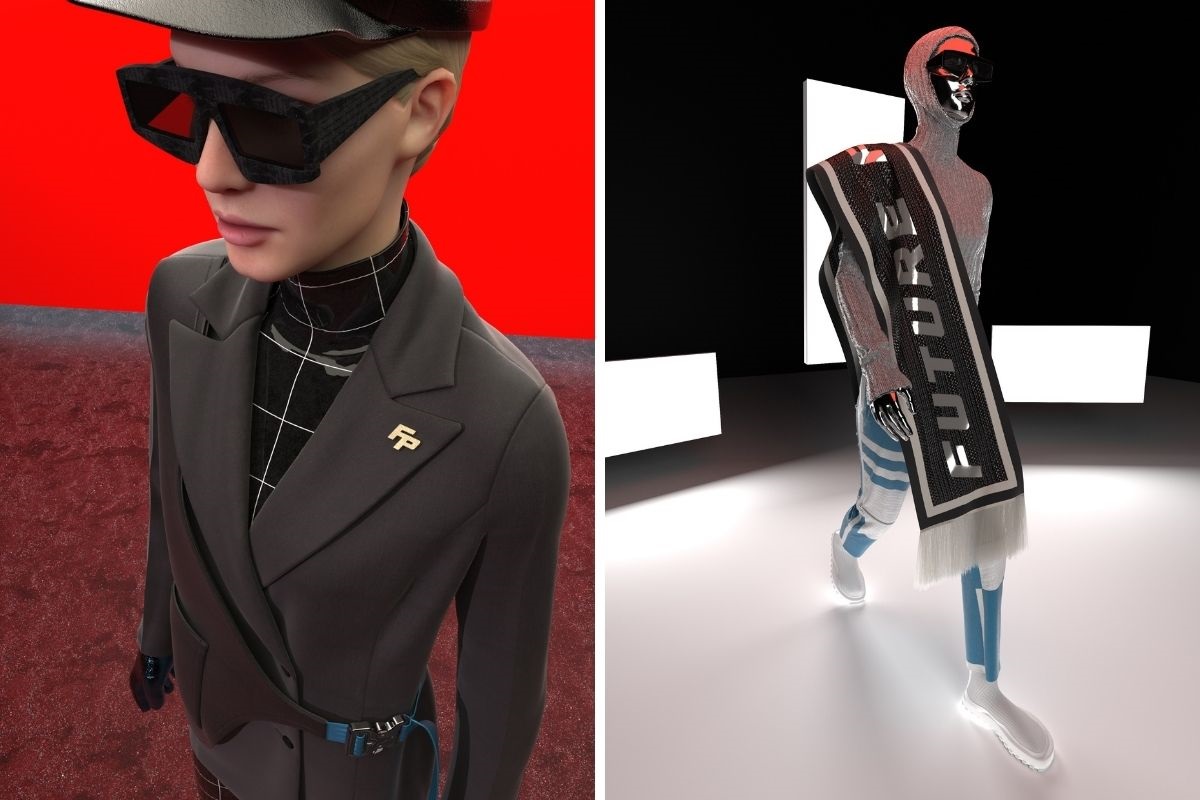 3D Model Collection Louis Vuitton Cut Sunglasses VR / AR / low