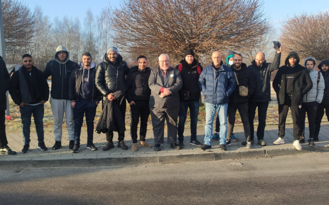 Israeli students who reached Poland on February 27, 2022 (Israel Embassy in Poland)