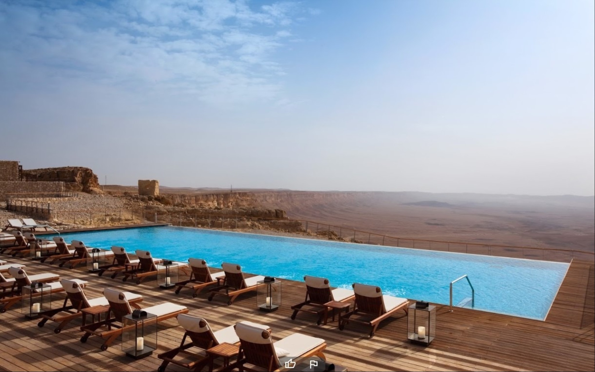 The Beresheet Hotel takes luxury to a new level, featuring one of the most breathtaking swimming pools in the world (Source: Beresheet hotel)