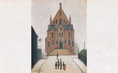 LS Lowry's 1960 painting of the Merthyr-Tydfil synagogue