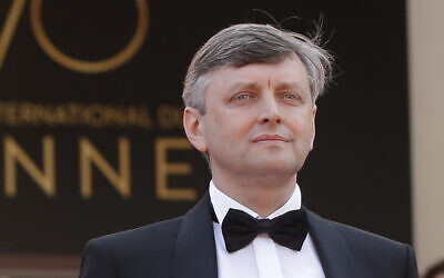 Director Sergei Loznitsa at the 70th international film festival, Cannes, France, May 25, 2017. (AP Photo/Alastair Grant)