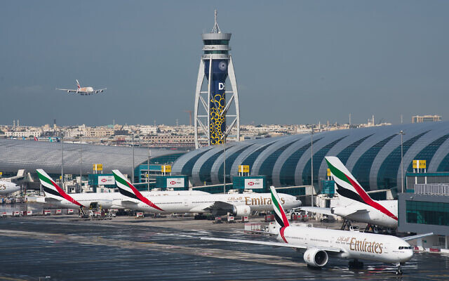 Illustrative: An Emirates jetliner comes in for landing at the Dubai International Airport in Dubai, United Arab Emirates on December 11, 2019. (AP Photo/Jon Gambrell, File)