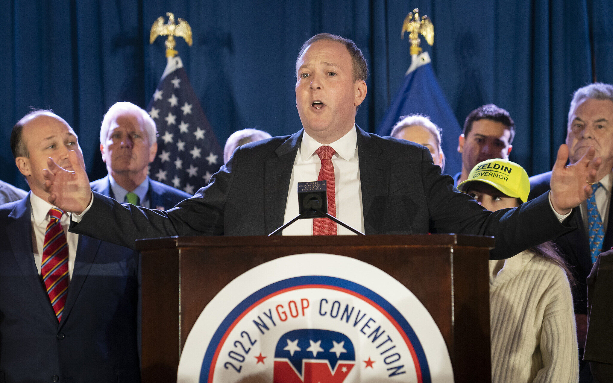 Jewish Republican Lee Zeldin endorsed by GOP leaders in NY governor's race  | The Times of Israel