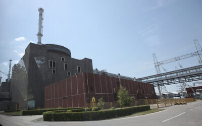 A power-generating unit at the Zaporizhzhia nuclear power plant in the city of Enerhodar, in southern Ukraine, on June 12, 2008. (AP Photo/Olexander Prokopenko, File)