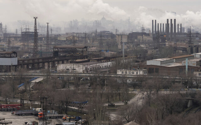 This shows the city of Mariupol, Ukraine, Feb. 24, 2022. (AP Photo/Mstyslav Chernov)