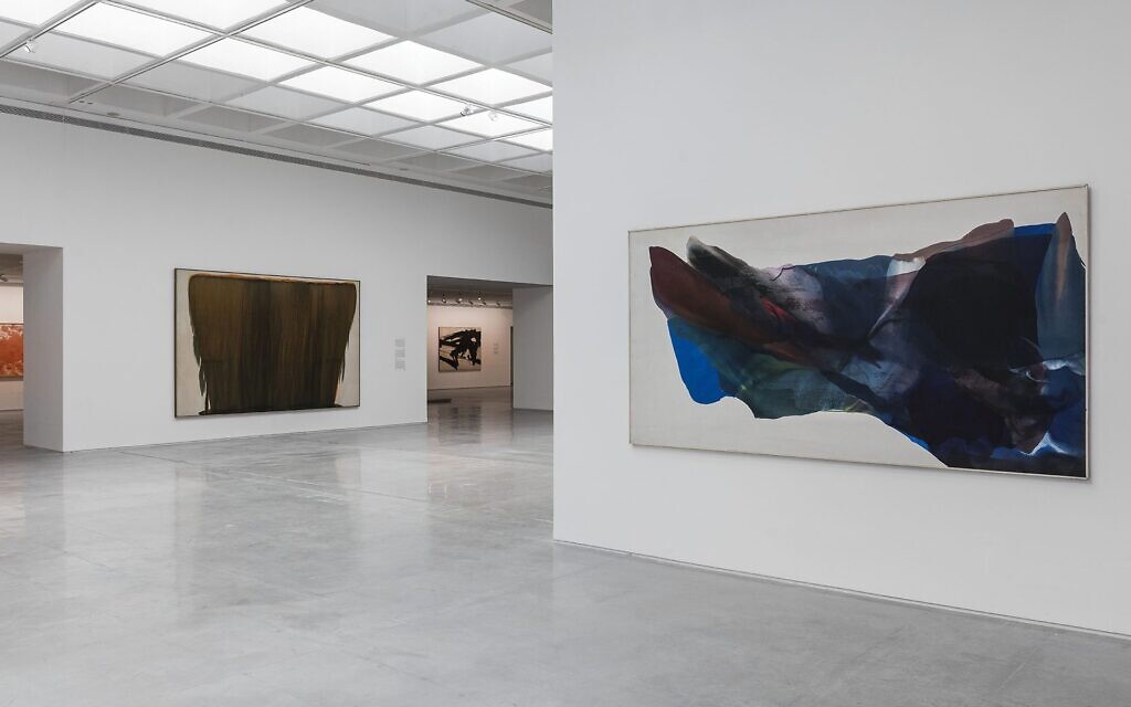 A gallery in 'Fields of Abstraction,' currently exhibited in the Israel Museum through October 2022 (Courtesy Eli Posner/Israel Museum)