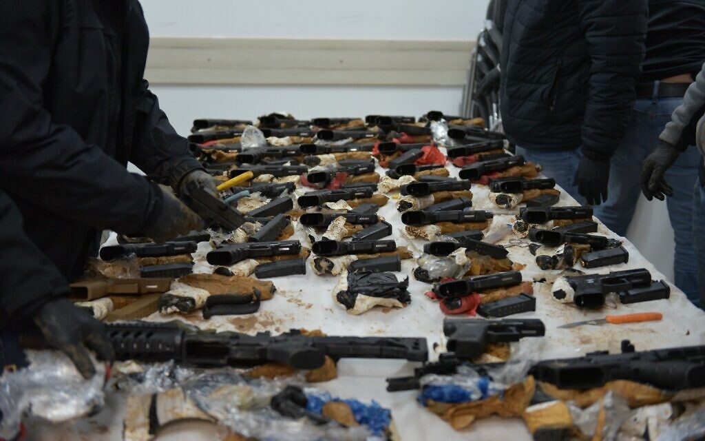 Police seize 61 guns in largest-ever weapons smuggling from Lebanon; 3 arrested