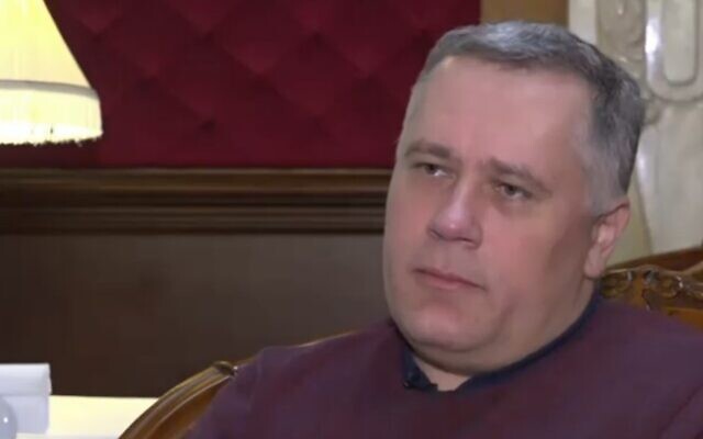 Ihor Zhovkva, Ukrainian President Volodymyr Zelensky's deputy chief of staff. (Channel 12 screenshot)