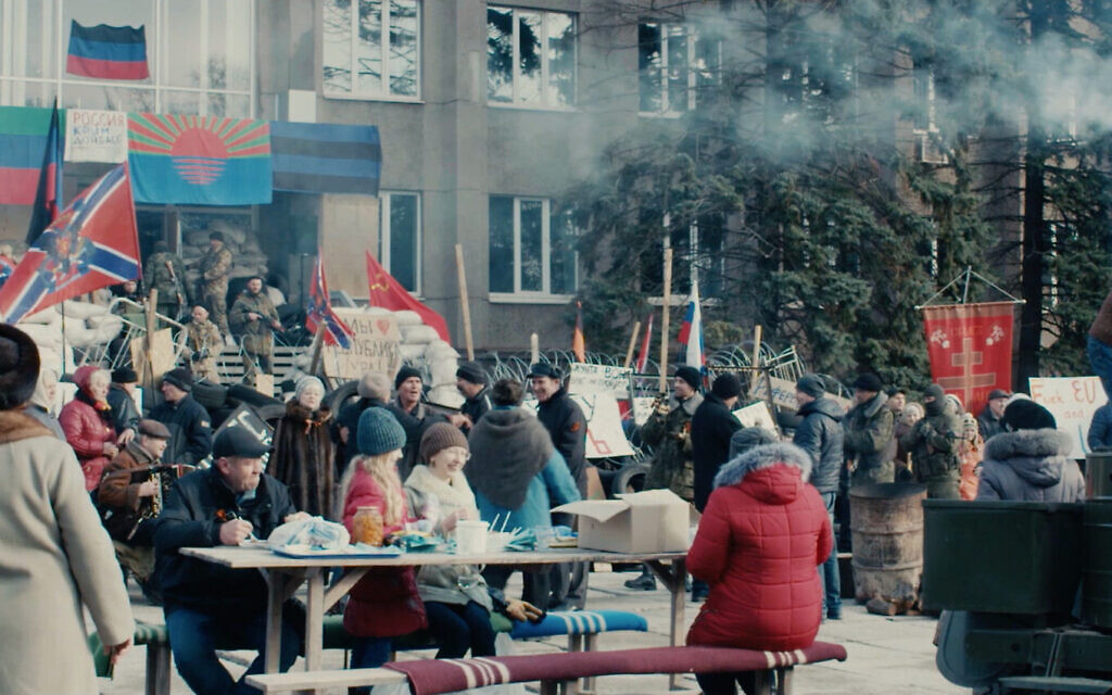 A still from Sergei Loznitsa's film 'Donbass.' (Courtesy Film Movement)