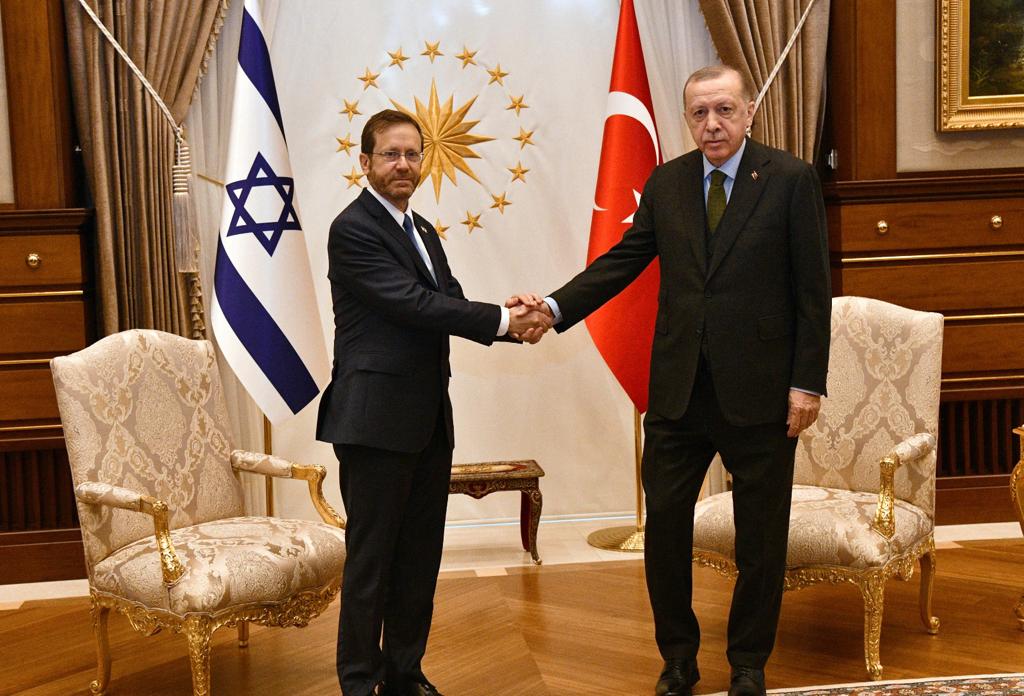 Hosting Herzog in landmark visit, Erdogan lauds 'turning point' in relations | The Times of Israel
