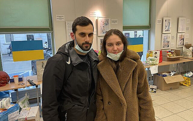 Emre and Kseniia made it out of Ukraine and into Poland. (courtesy)