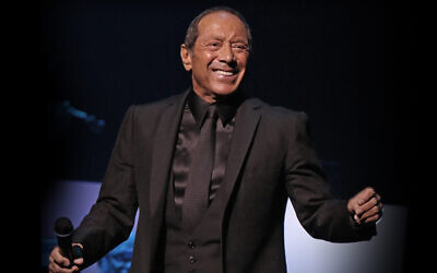 Canadian crooner Paul Anka returns to Israel July 18, 2022 for a concert at the Caesarea ampitheater (Courtesy Mark Weiss)