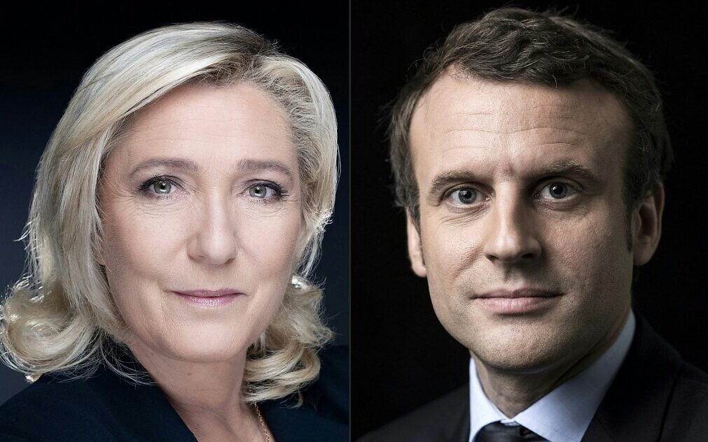 systeem paars Verdorren French exit polls predict Macron, Le Pen headed for run-off | The Times of  Israel