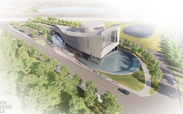 Rendering of the new Holocaust Museum for Hope & Humanity in downtown Orlando. (Courtesy of Beyer Blinder Belle and The Holocaust Museum for Hope & Humanity/via JTA)