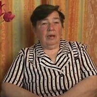 Vanda Semyonovna Obiedkova records her Holocaust survivor testimony for the USC Shoah Foundation in 1998. (Screenshot via JTA)