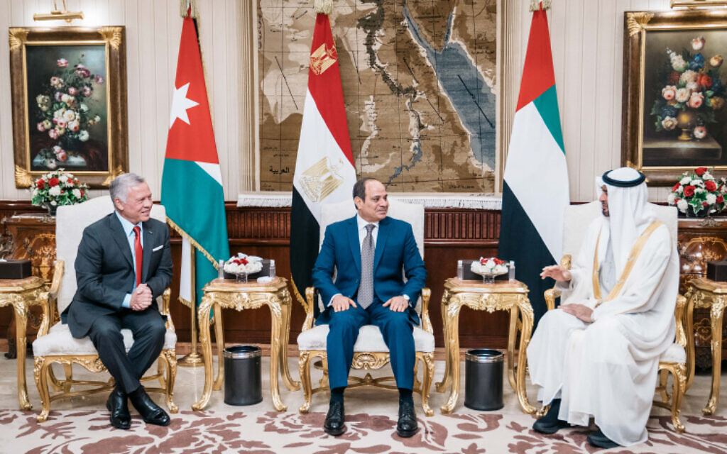 في قمة القاهرة ، ناقش قادة الأردن ومصر والإمارات التوترات في القدس