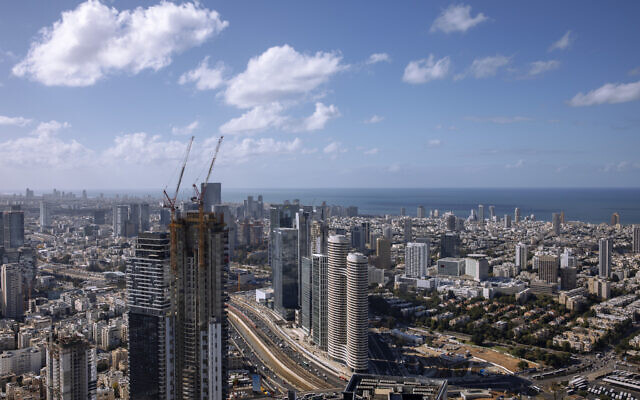 A general view shows the center of Tel Aviv, Israel, on Thursday, December 2, 2021. (AP/Oded Balilty)