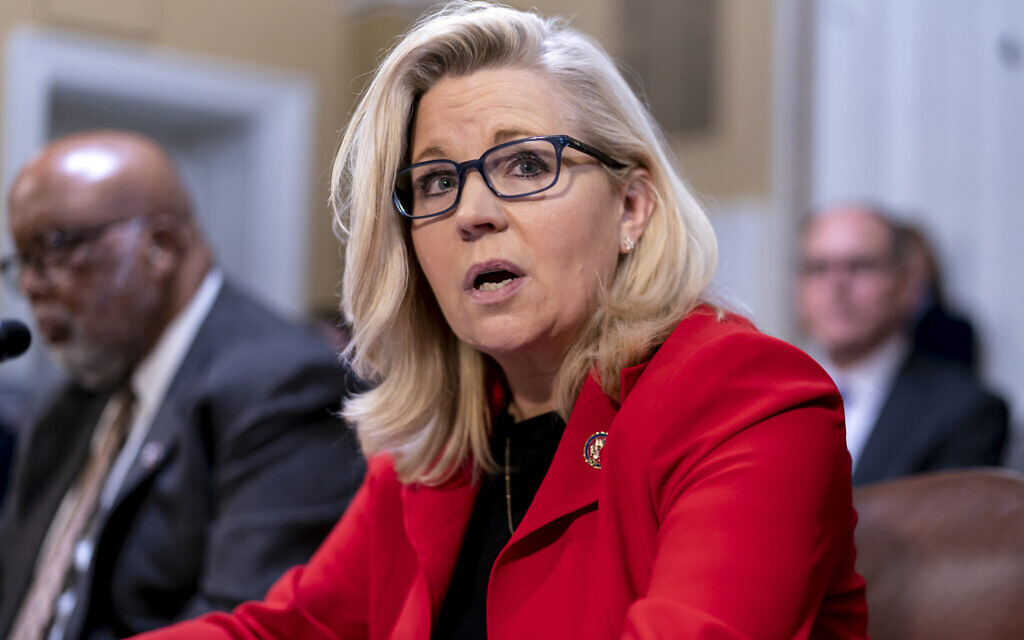Vice Chair Liz Cheney, R-Wyo. at the Capitol in Washington, DC, on April 4, 2022. Cheney raised almost $3 million in campaign contributions over the first three months of the midterm election year, her campaign said April 11, 2022. (AP Photo/J. Scott Applewhite, File)