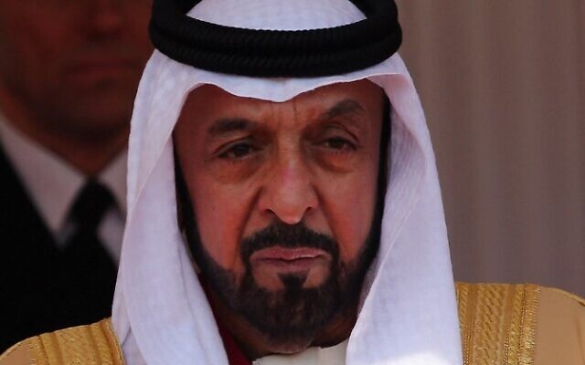 UAE ruler Sheikh Khalifa bin Zayed Al Nahyan dies at 73 | The Times of  Israel