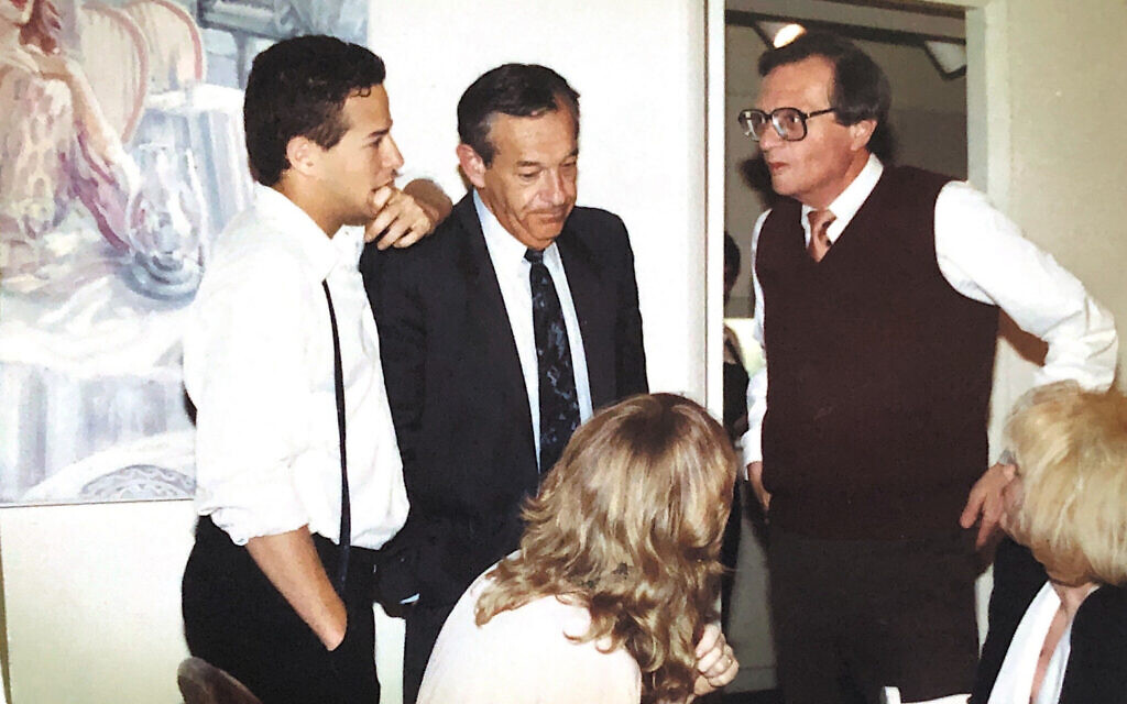 From left: Rich Cohen, Herb Cohen and Larry King in Washington DC, 1990. (Courtesy of Rich Cohen)