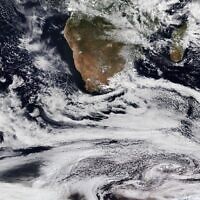 Winter storms in the Southern Hemisphere (NASA Worldview)