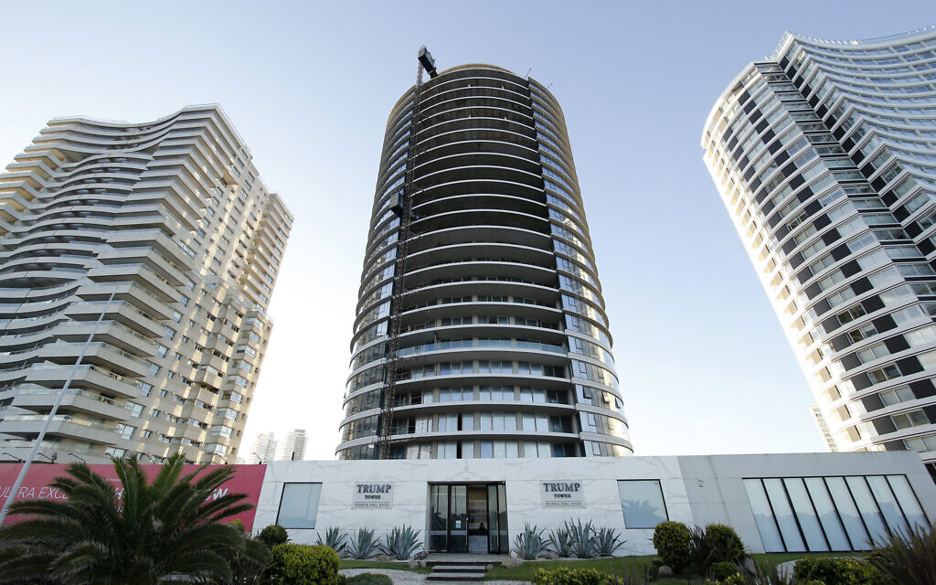 A view of the first building with the Trump name in South America, in Punta del Este. (Courtesy of Trump Tower Punta del Este/ via JTA)