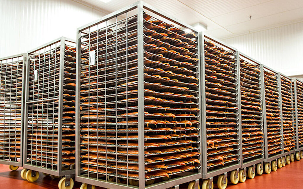 Acme Smoked Fish generates 60,000 - 70,000 pounds of smoked fish a day, Gary Brownstein said, supplying New Yorkers' favorite historic lox counters, like Zabar's, Barney Greengrass and Russ and Daughters. (Michael Harlan Turkell/ via JTA)