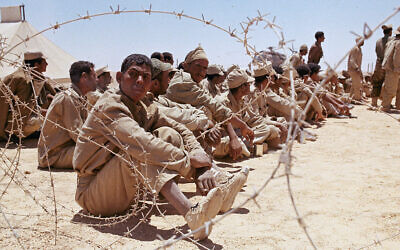 Illustrative: Egyptian prisoners of war are shown during the Arab-Israeli Six Day War in June 1967. Exact date and location unknown. (AP Photo)