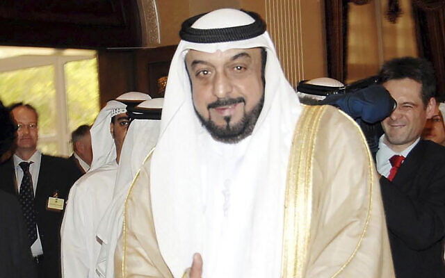 UAE President Sheikh Khalifa bin Zayed Al Nahyan in Abu Dhabi, United Arab Emirates, February 5, 2007. (AP Photo/WAM, File)