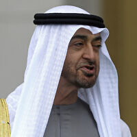 Sheikh Mohamed bin Zayed Al Nahyan, the Crown Prince of the United Arab Emirates at the presidential palace, in Ankara, Turkey, on November 24, 2021. (AP Photo/Burhan Ozbilici, File)