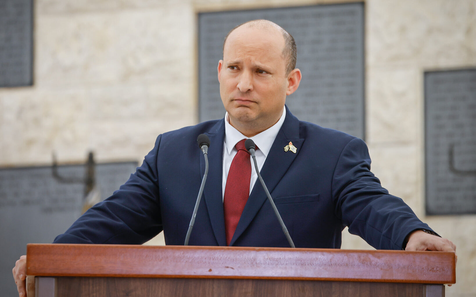 Traitor': Bennett heckled by several bereaved relatives at Memorial Day event | The Times of Israel