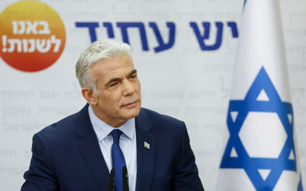 Lapid sheds tears in cabinet over vote on funding for Israelis with disabilities - Vimarsana News