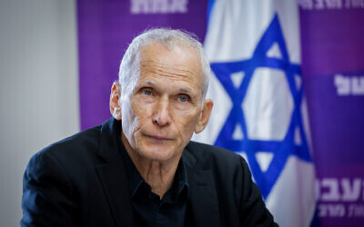 Then-public security minister Omer Barlev attends a Labor faction meeting at the Knesset, in Jerusalem, on May 16, 2022. (Olivier Fitoussi/Flash90)