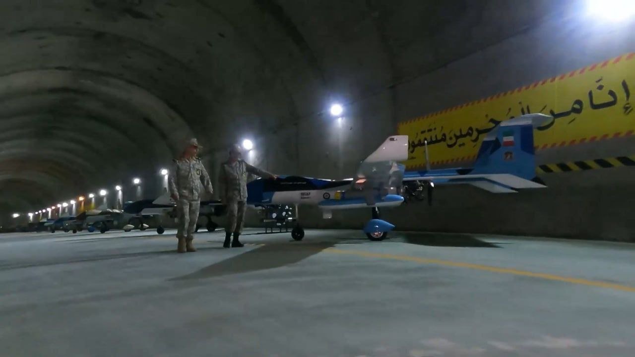 Iran airs footage of underground drone base, days after strike at Parchin  facility | The Times of Israel