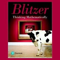 The cover of a textbook, 'Thinking Mathematically,' that includes a Jewish divorce joke. (Pearson via JTA)