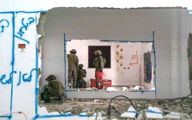 Israeli troops demolishing the home of a suspected terrorist in Silat al-Harithiya, May 7, 2022 (Israel Defense Forces)