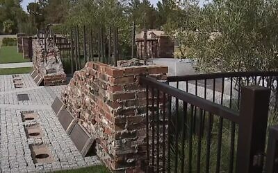 The new Holocaust Memorial Plaza in Las Vegas, April 2022 (Video screenshot)