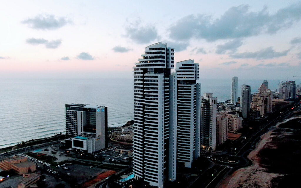 The central city of Netanya and the Mediterranean Sea, December 2020 (Alexey Firsov via iStock by Getty Images)