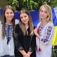 Ukrainian students at a Tel Aviv University fundraiser for Ukraine held on May 1 to 2, 2022. (Tel Aviv University)