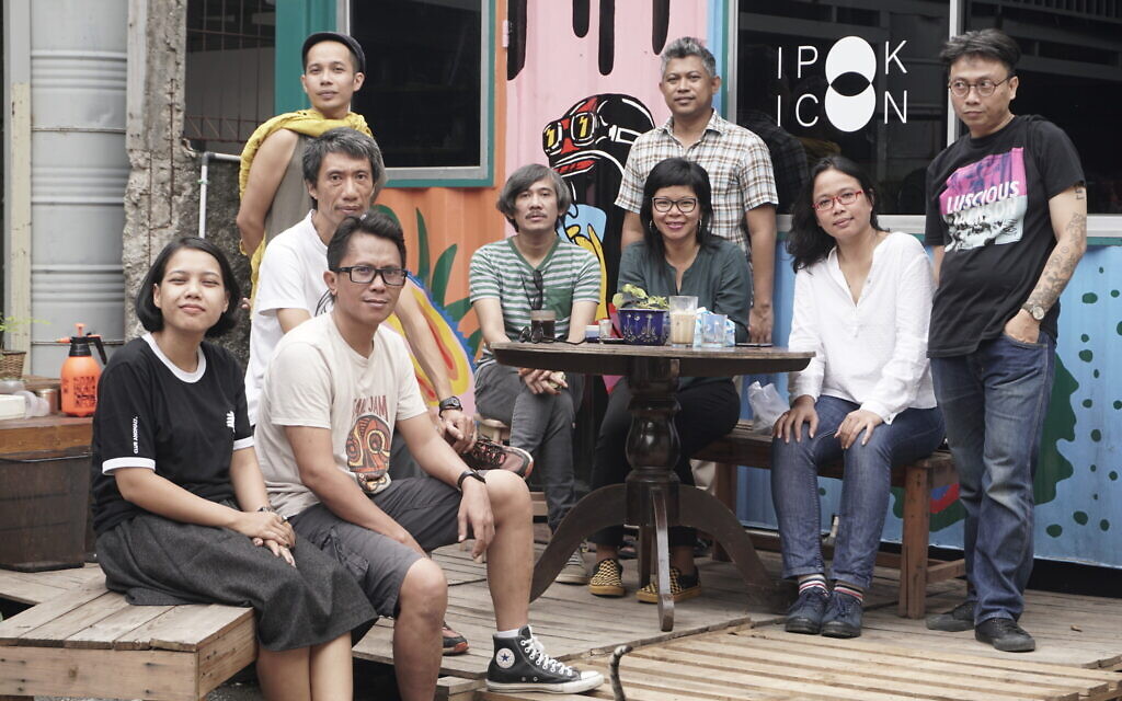 Members of the Ruangrupa art collective. (Photo by Saleh Husein/ Courtesy Documenta press office)